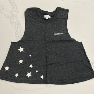 Workout top crop top muscle tee